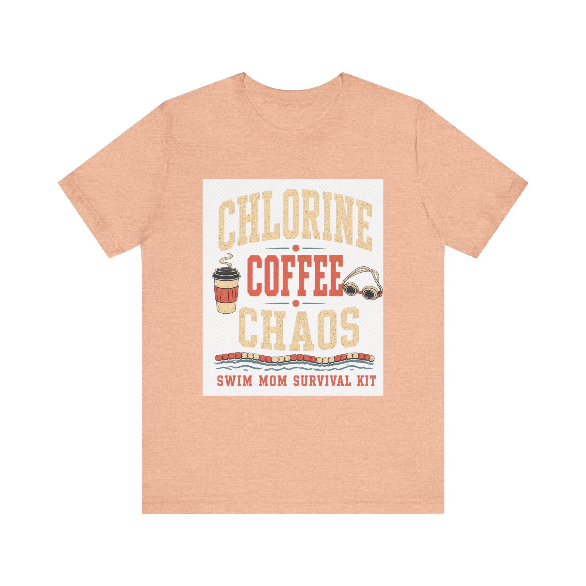 Chlorine Coffee Chaos Tee | Swim Mom Survival Kit | GIFT meet day uniform