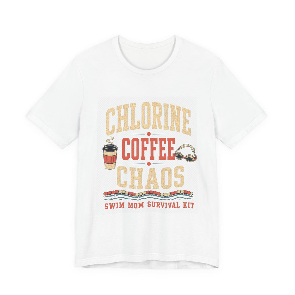 Chlorine Coffee Chaos Tee | Swim Mom Survival Kit | GIFT meet day uniform