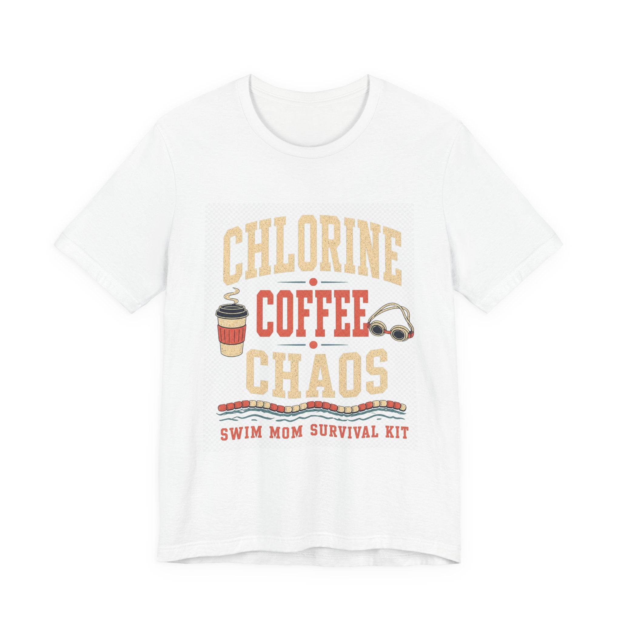 Chlorine Coffee Chaos Tee | Swim Mom Survival Kit | GIFT meet day uniform