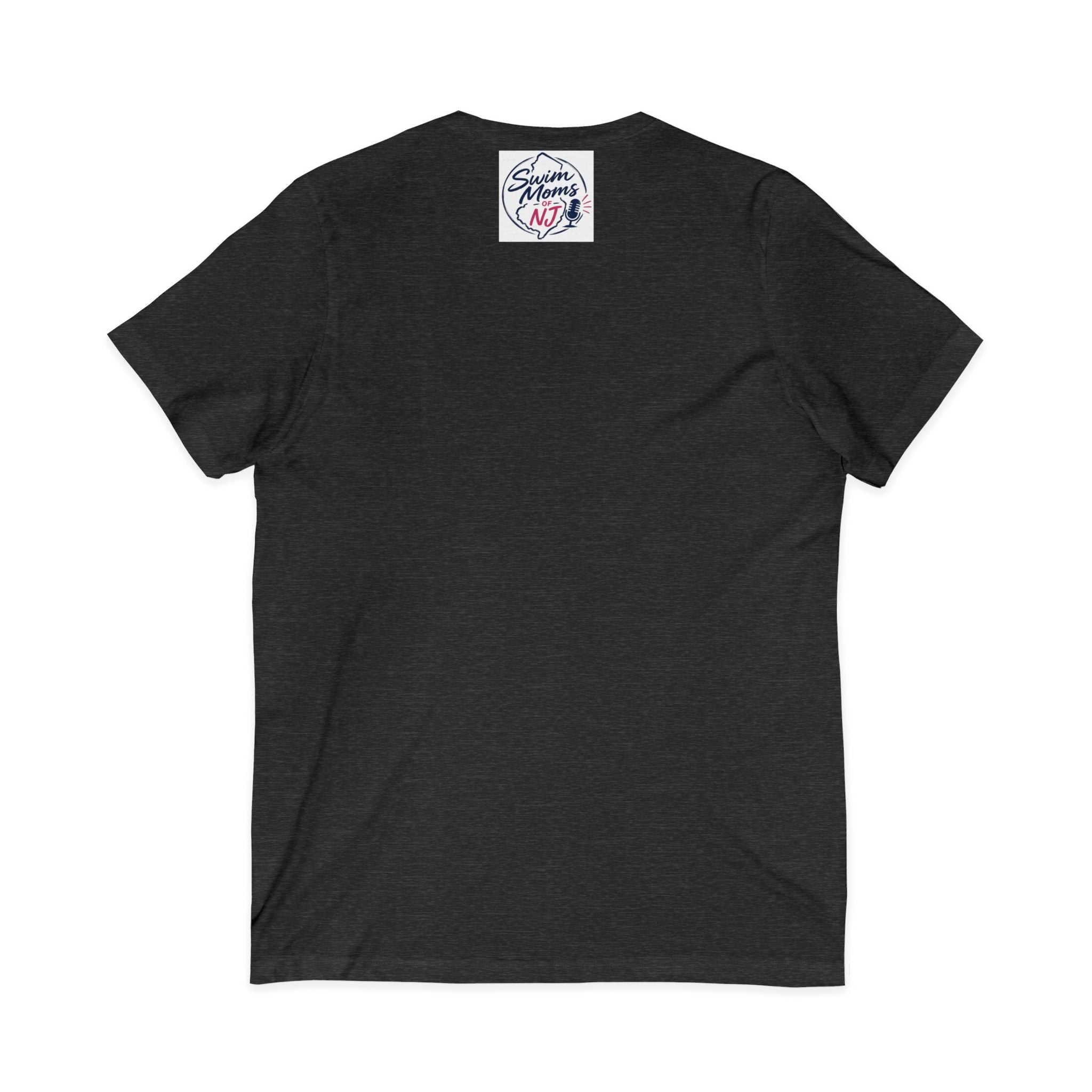 Feral Swim Mom V-Neck Tee — Funny Swim Team Mom Shirt for Pool Season