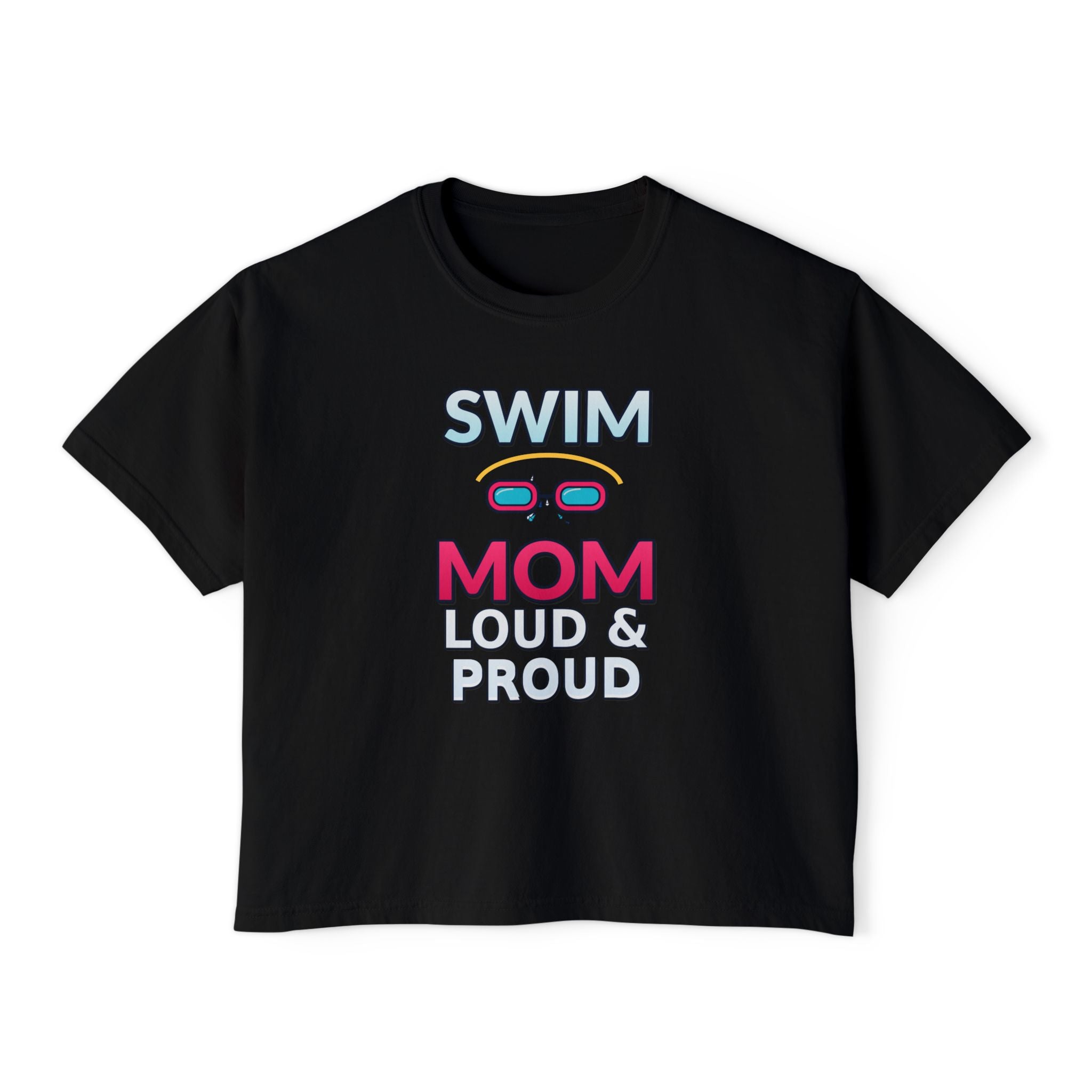 Swim Mom Loud & Proud Tee | Women's Boxy Tee
