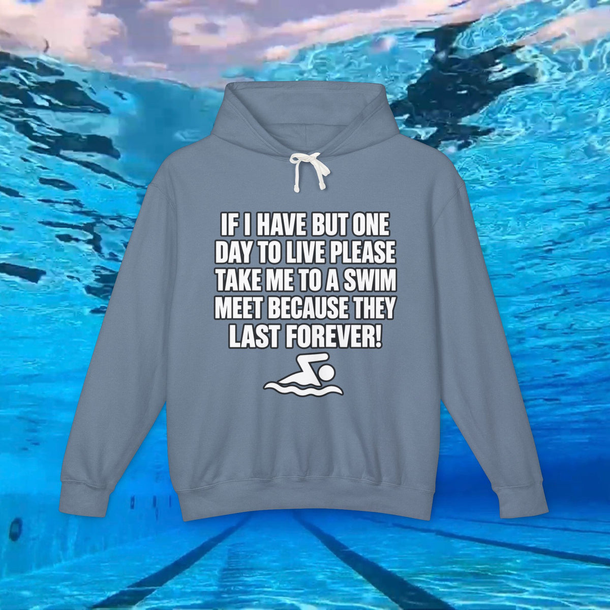 If I Have But One Day To Live Please Take Me To A Swim Meet hoodie | Swim Team Sweatshirt