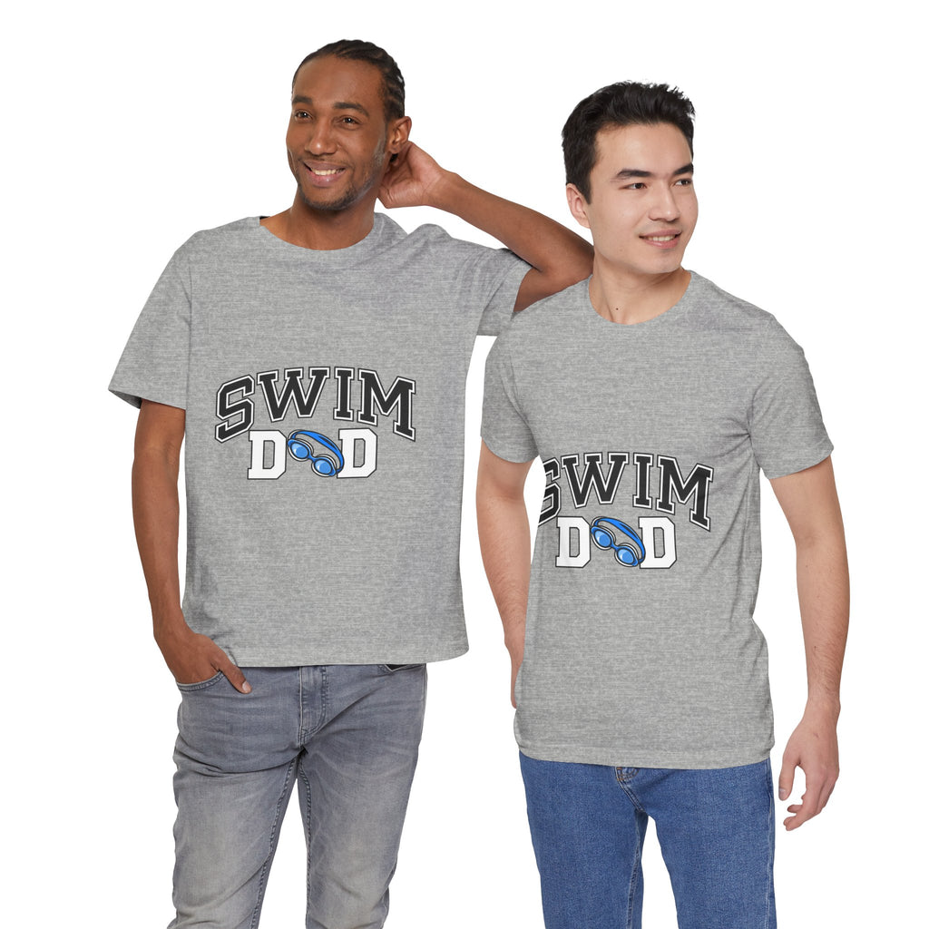 Swim Dad T-Shirt | Swim Coach Goggles Design, Athletic Pool Tee