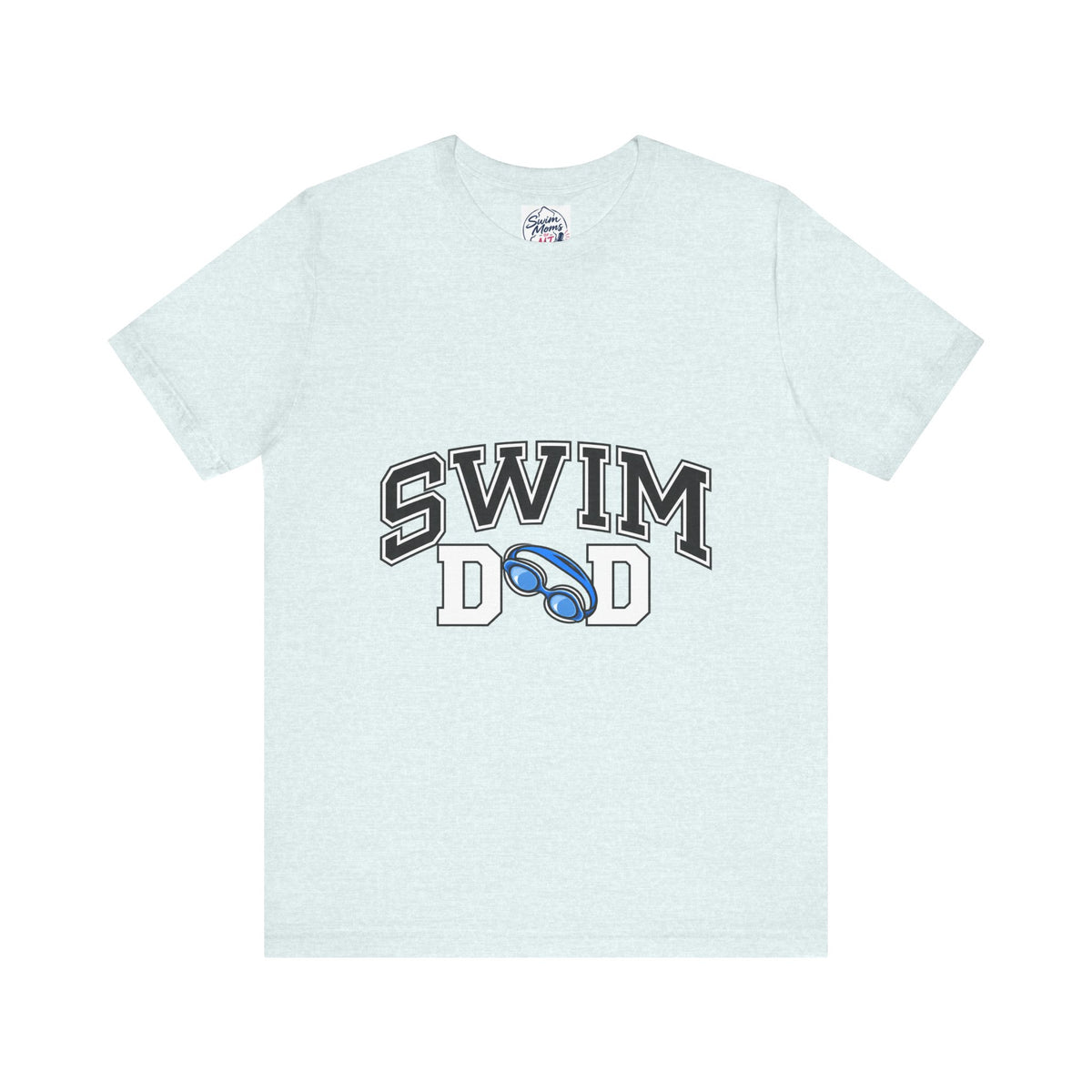 Swim Dad T-Shirt | Swim Coach Goggles Design, Athletic Pool Tee