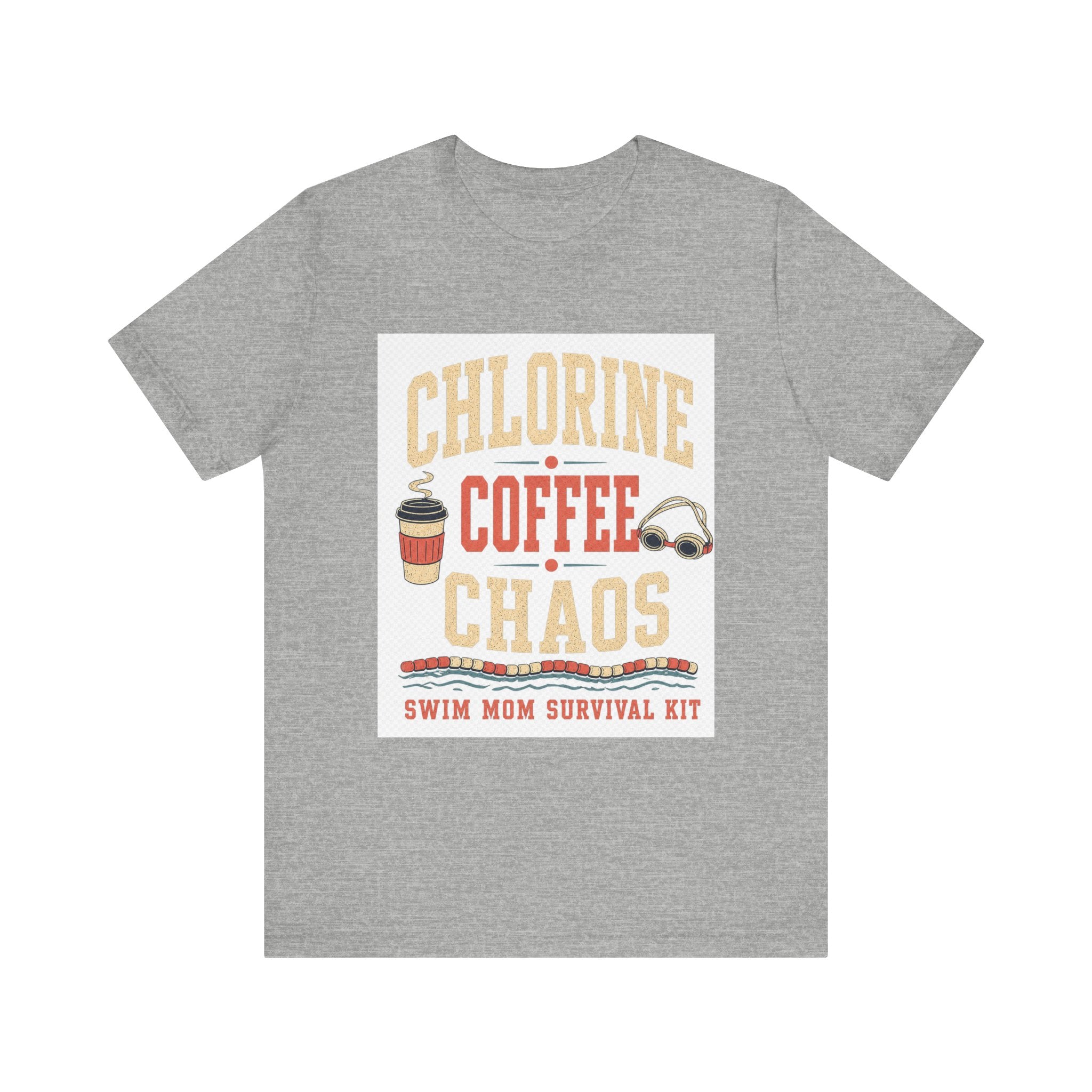 Chlorine Coffee Chaos Tee | Swim Mom Survival Kit | GIFT meet day uniform