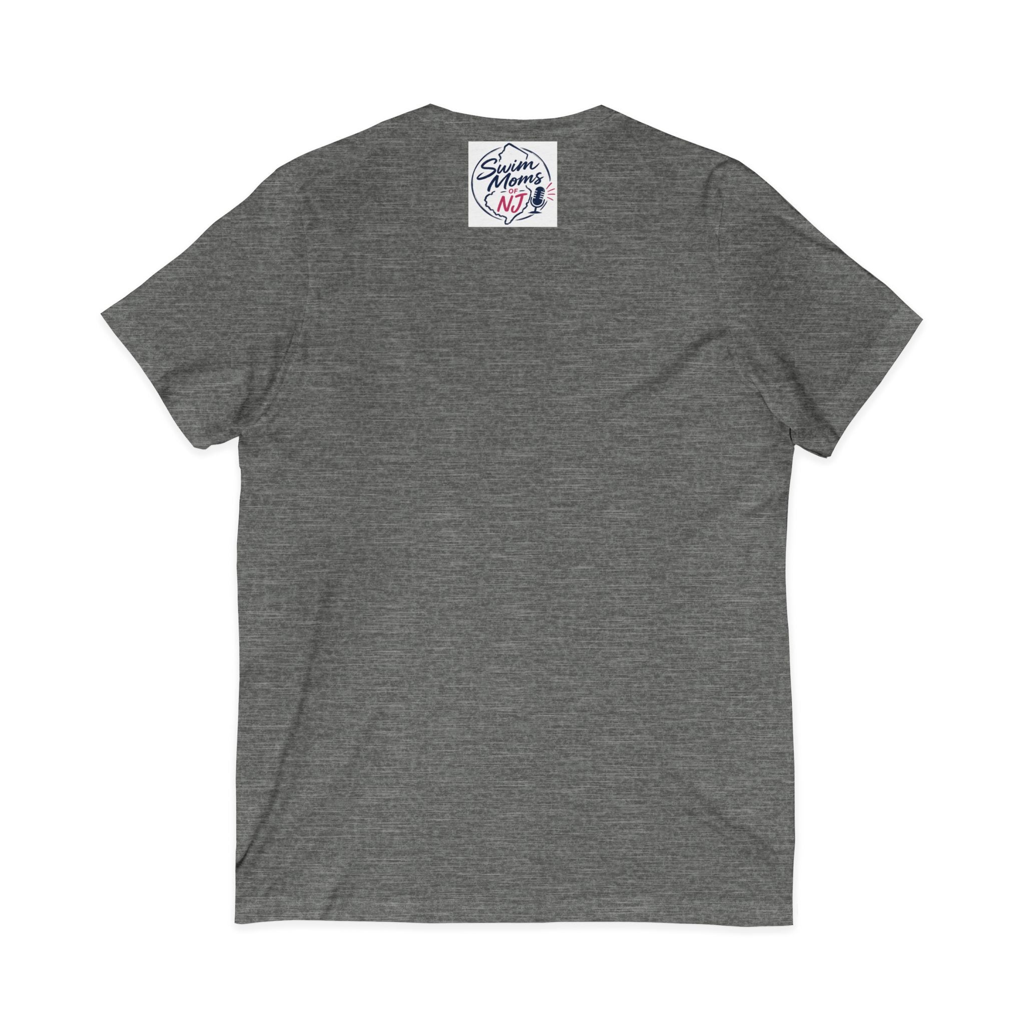 Feral Swim Mom V-Neck Tee — Funny Swim Team Mom Shirt for Pool Season