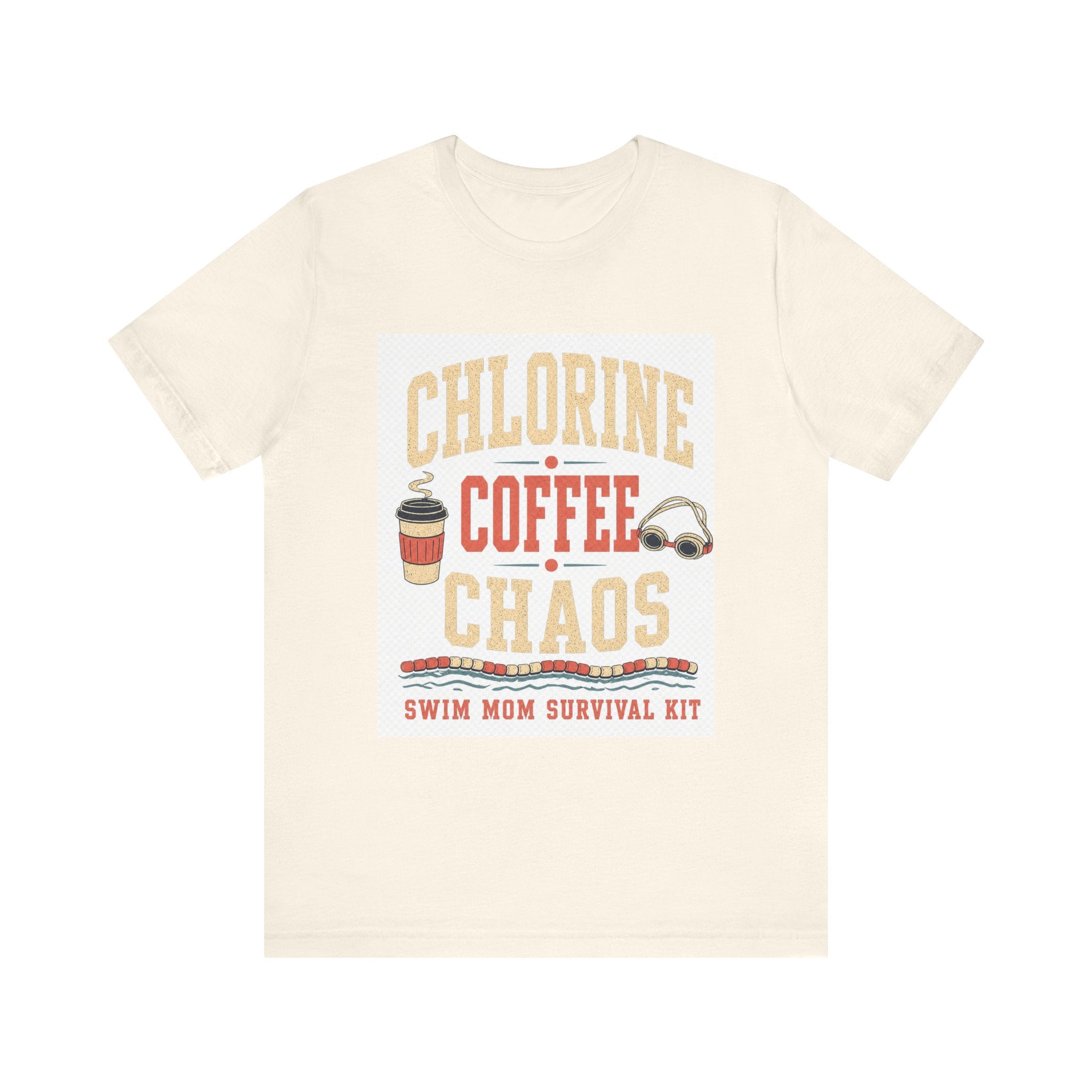 Chlorine Coffee Chaos Tee | Swim Mom Survival Kit | GIFT meet day uniform