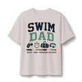 Swim Dad T-Shirt | Swim Coach Stop Watch Goggles Bag |dad gift|