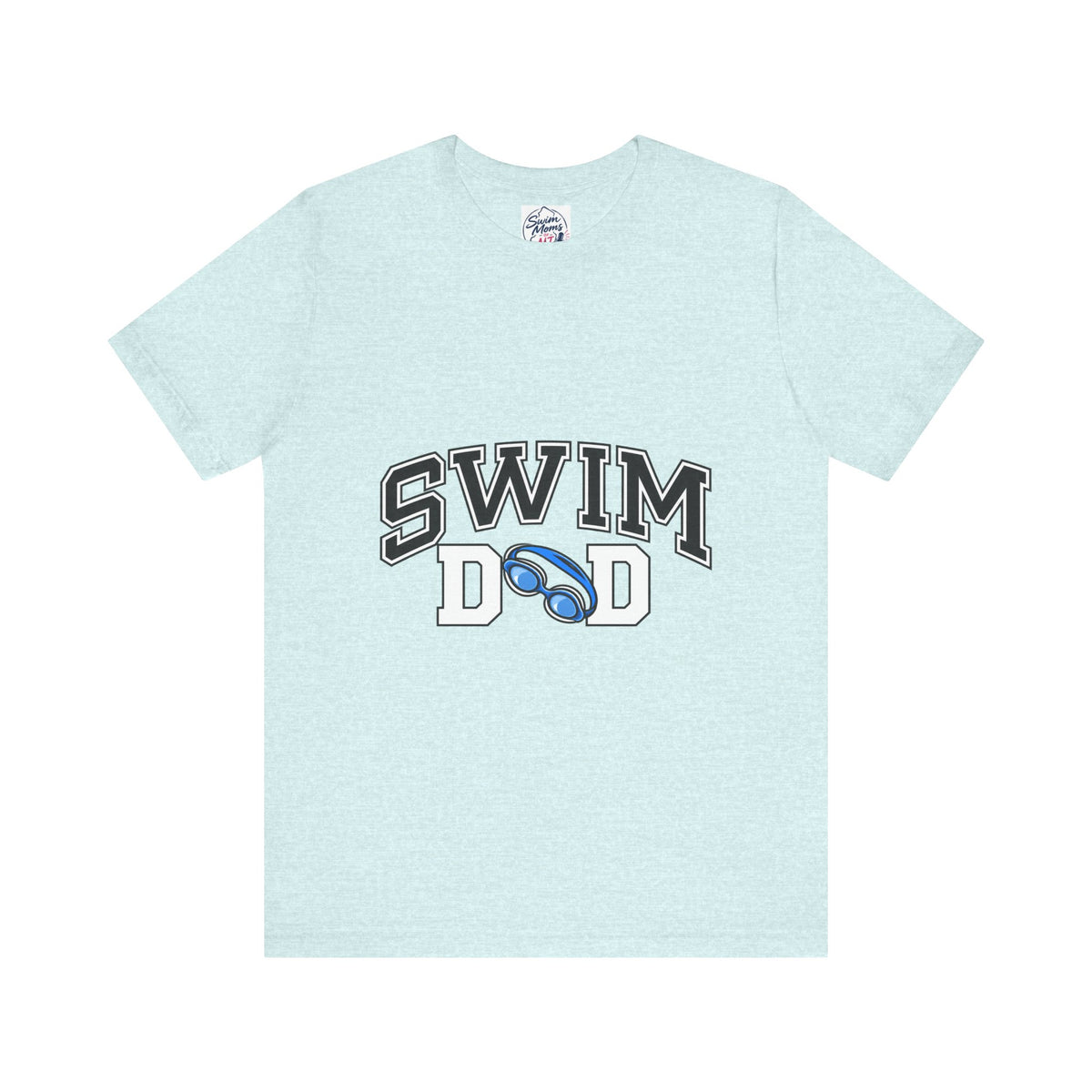 Swim Dad T-Shirt | Swim Coach Goggles Design, Athletic Pool Tee