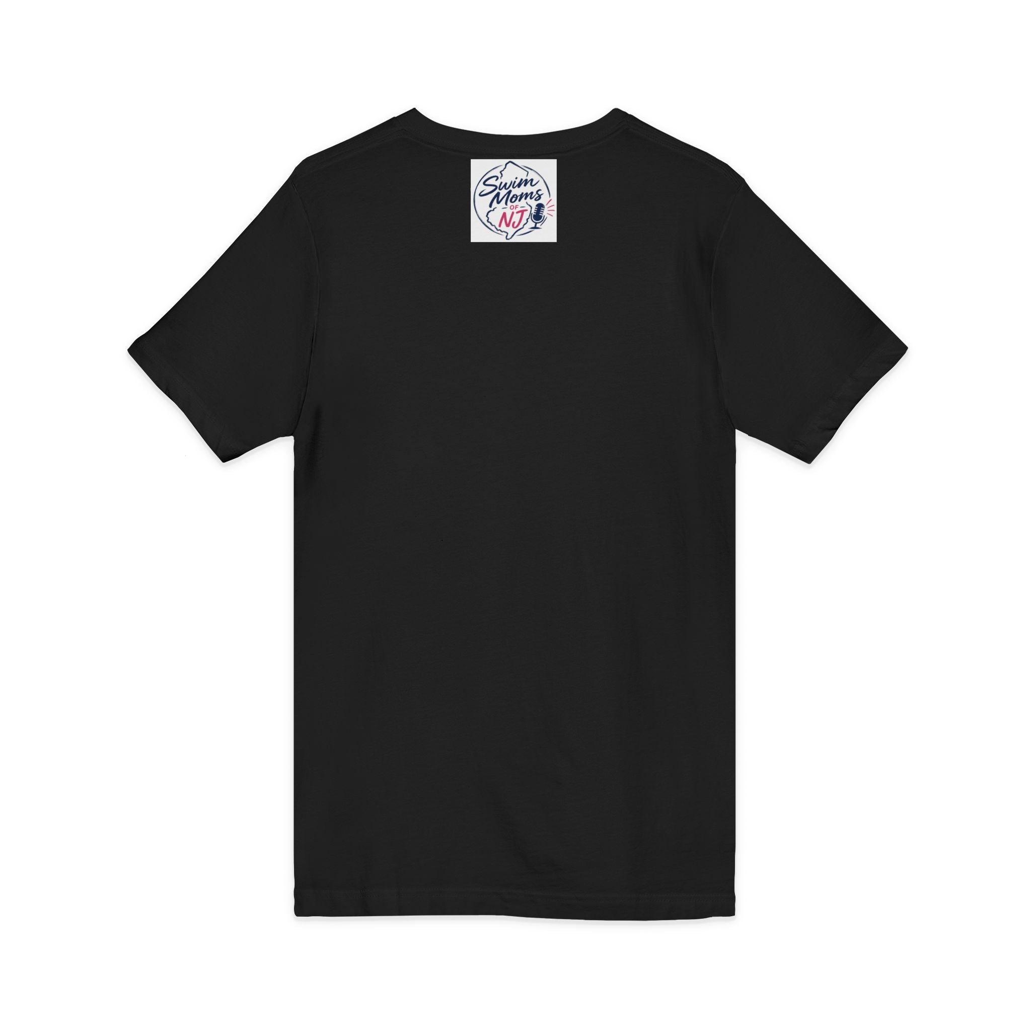 Feral Swim Mom V-Neck Tee — Funny Swim Team Mom Shirt for Pool Season