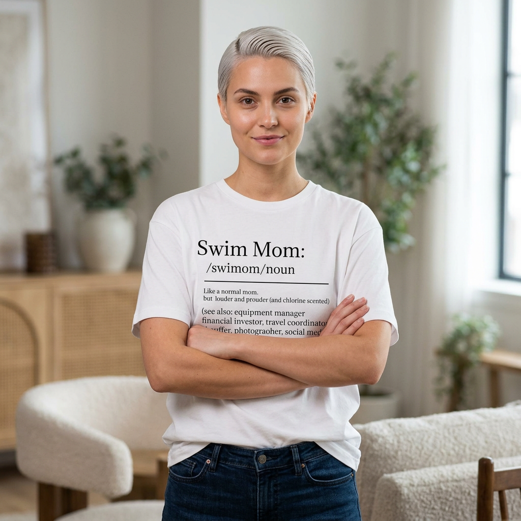 Swim Mom Definition T-Shirt – Funny Swim Team Mom Gift