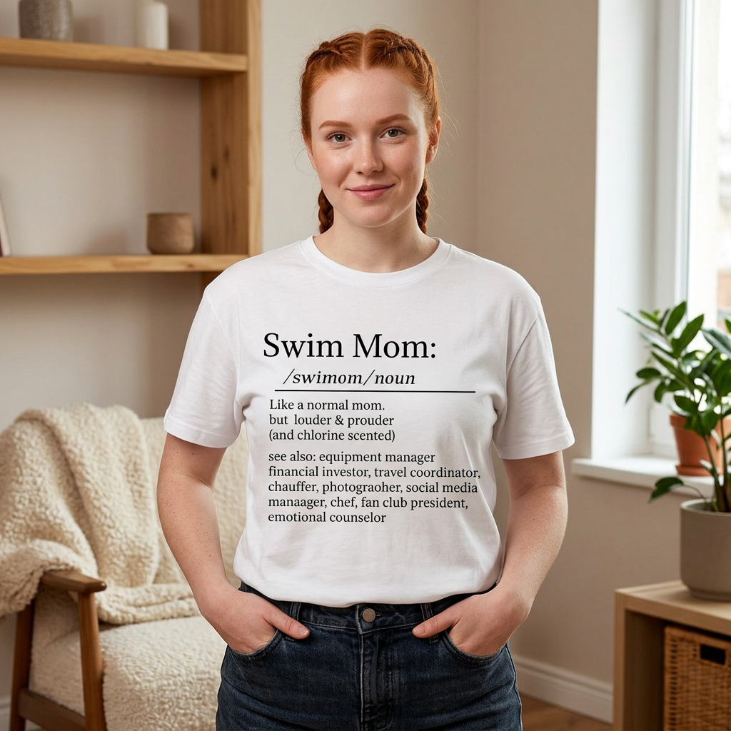 Swim Mom Definition T-Shirt – Funny Swim Team Mom Gift