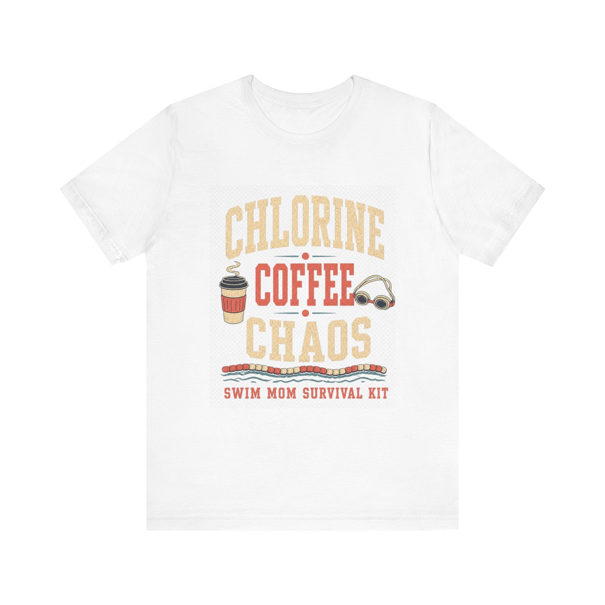 Chlorine Coffee Chaos Tee | Swim Mom Survival Kit | GIFT meet day uniform