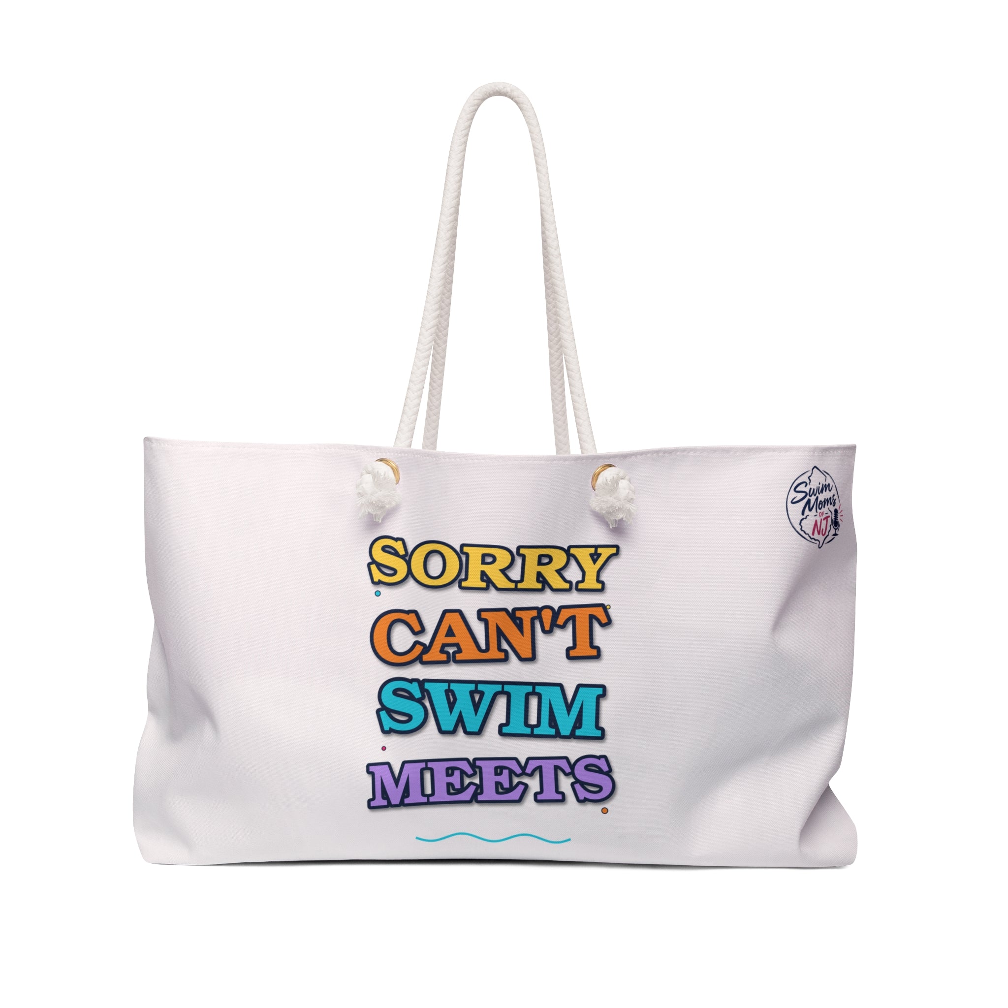 Sorry Can't Swim Meets Weekender Bag | Swim Team Humor
