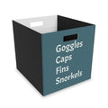 Goggles Caps Fins Snorkels Felt Storage Box | Aqua Dive Gear Organizer