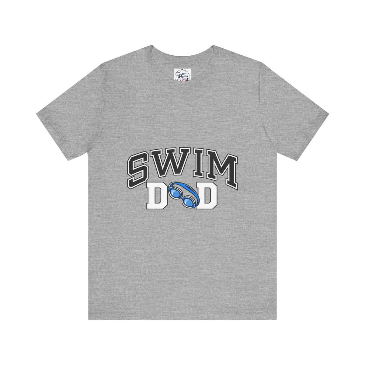 Swim Dad T-Shirt | Swim Coach Goggles Design, Athletic Pool Tee