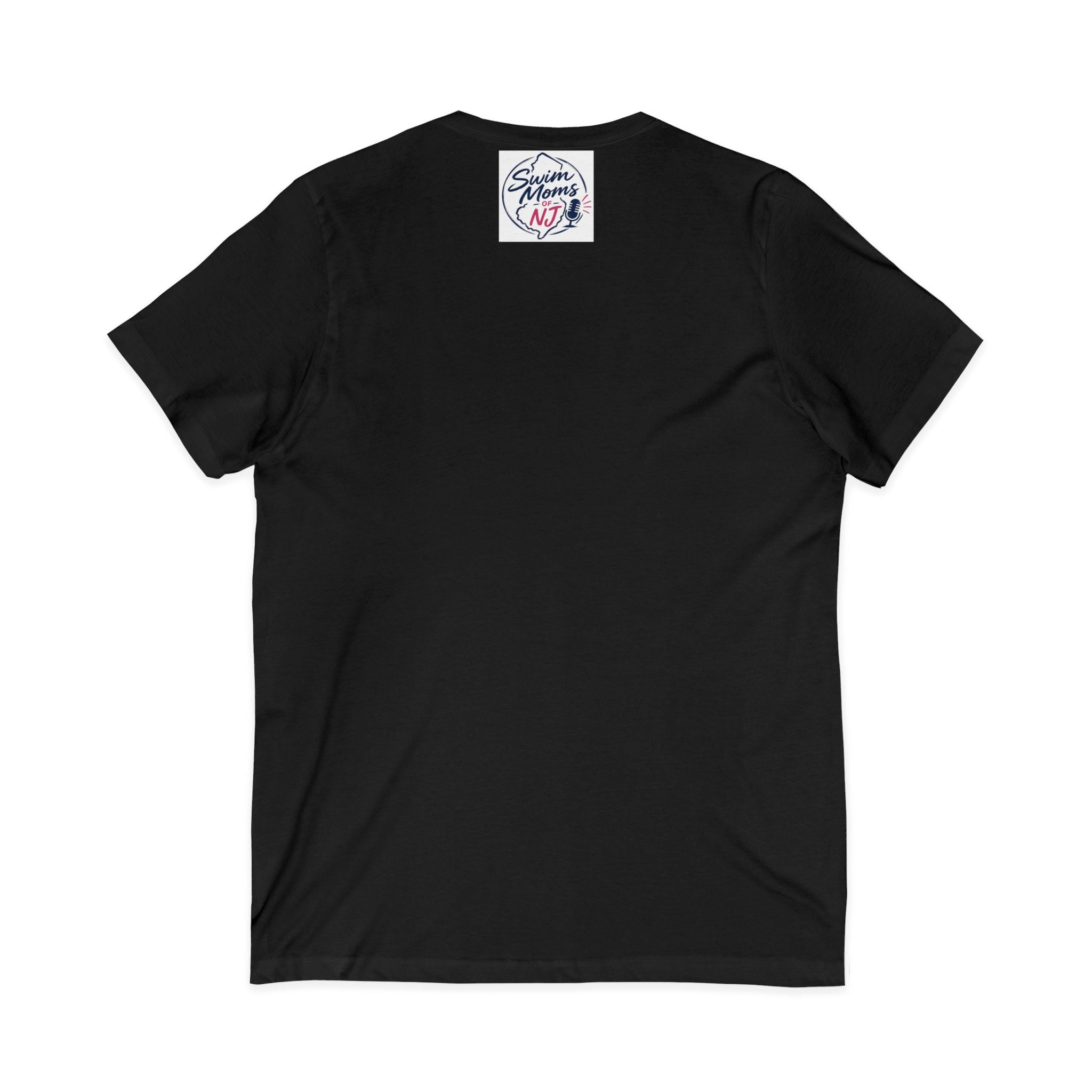 Feral Swim Mom V-Neck Tee — Funny Swim Team Mom Shirt for Pool Season