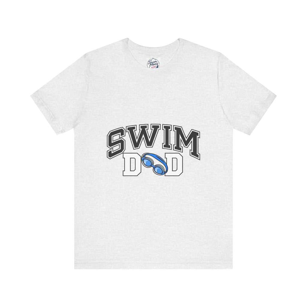 Swim Dad T-Shirt | Swim Coach Goggles Design, Athletic Pool Tee