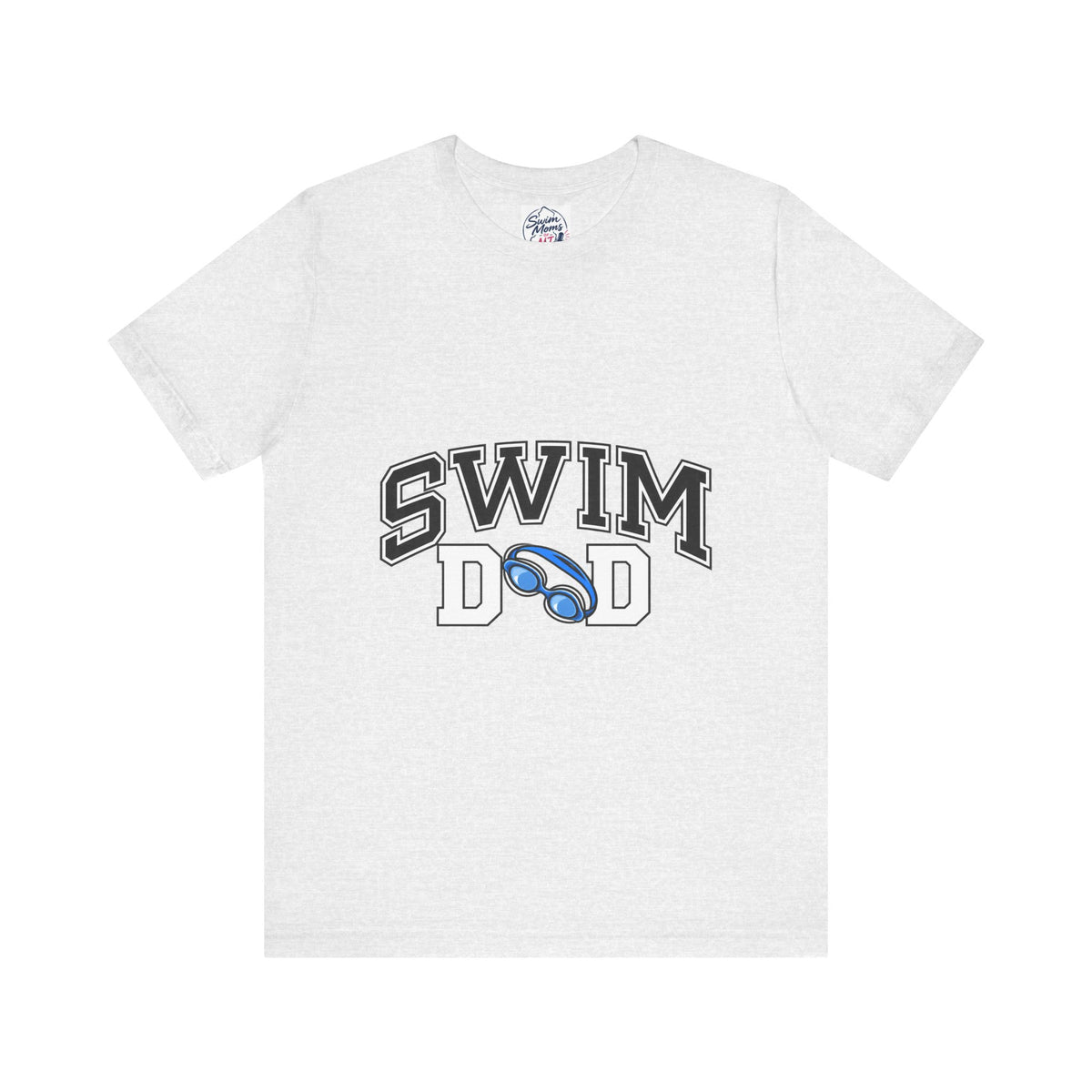 Swim Dad T-Shirt | Swim Coach Goggles Design, Athletic Pool Tee