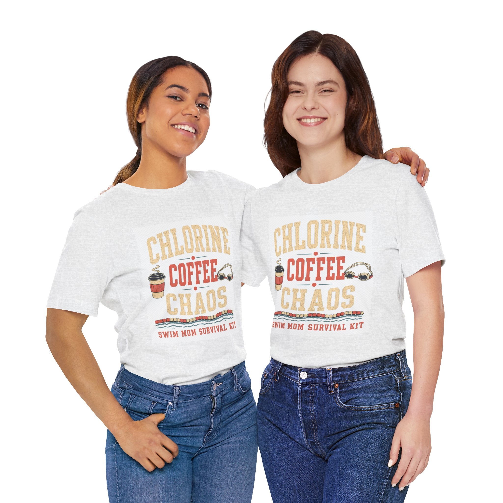 Chlorine Coffee Chaos Tee | Swim Mom Survival Kit | GIFT meet day uniform