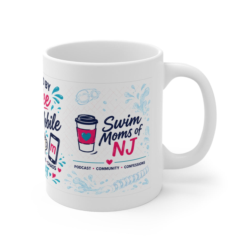 Swim Mom Coffee Mug | Powered by Coffee & MeetMobile, NJ Podcast