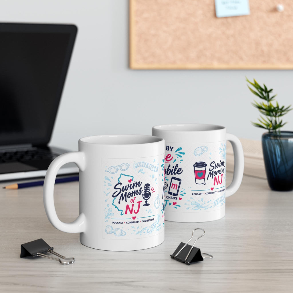 Swim Mom Coffee Mug | Powered by Coffee & MeetMobile, NJ Podcast